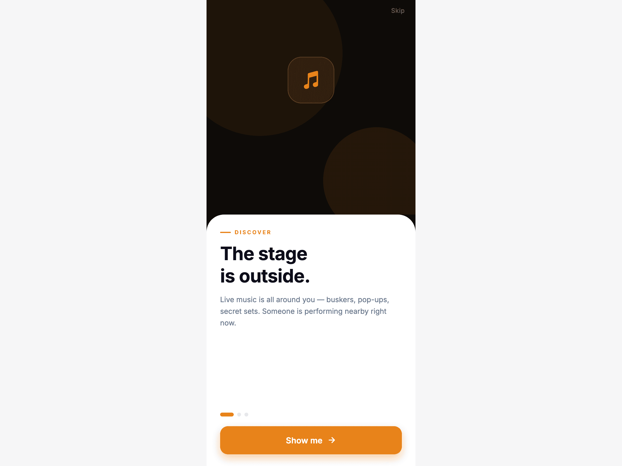 ARND: A Map for Live Music Happening Right Now