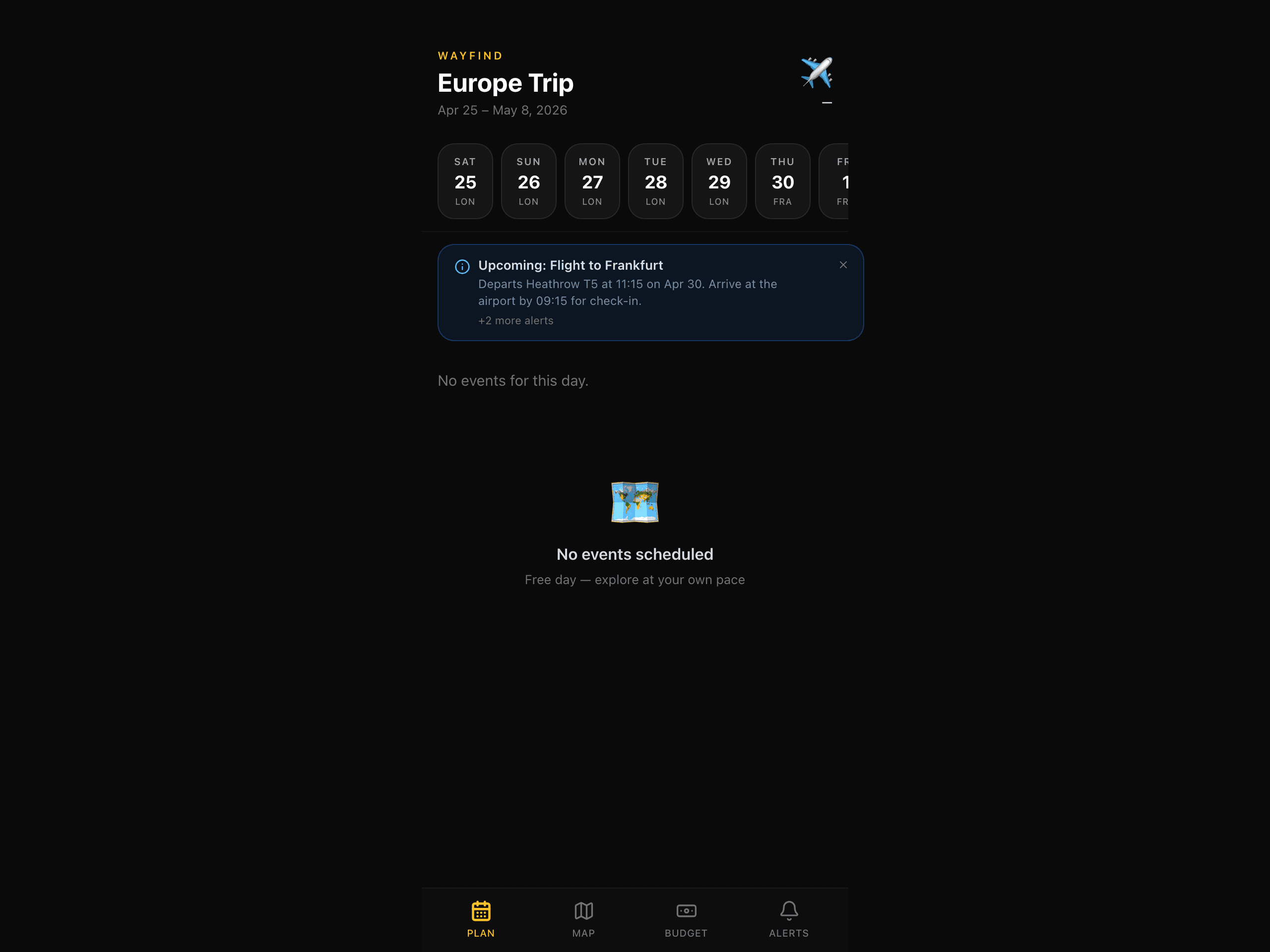 Wayfind: A Trip Companion for a Design & Jazz Tour of Europe