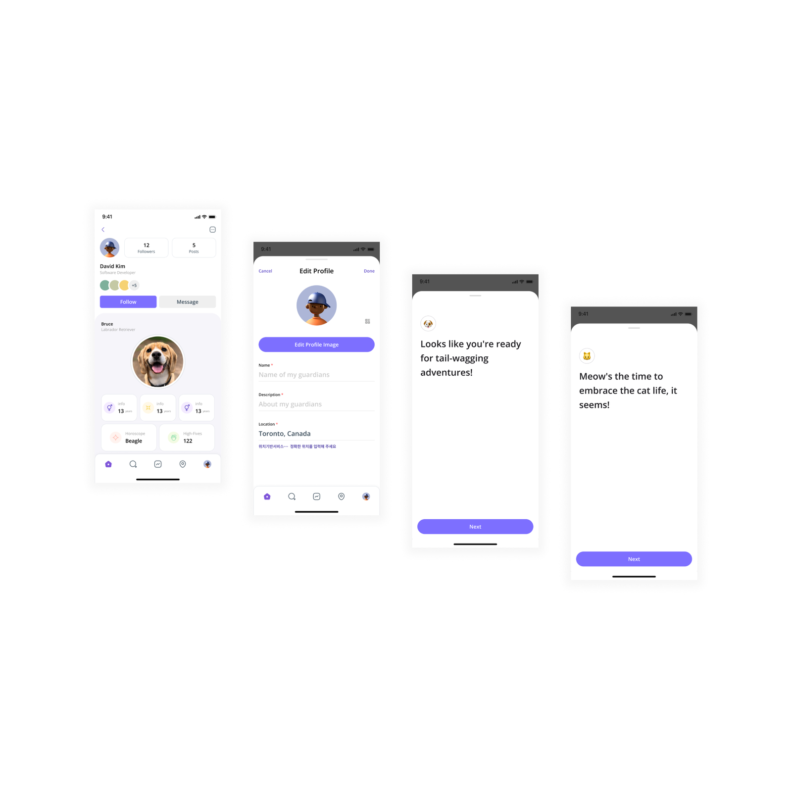Pet social app