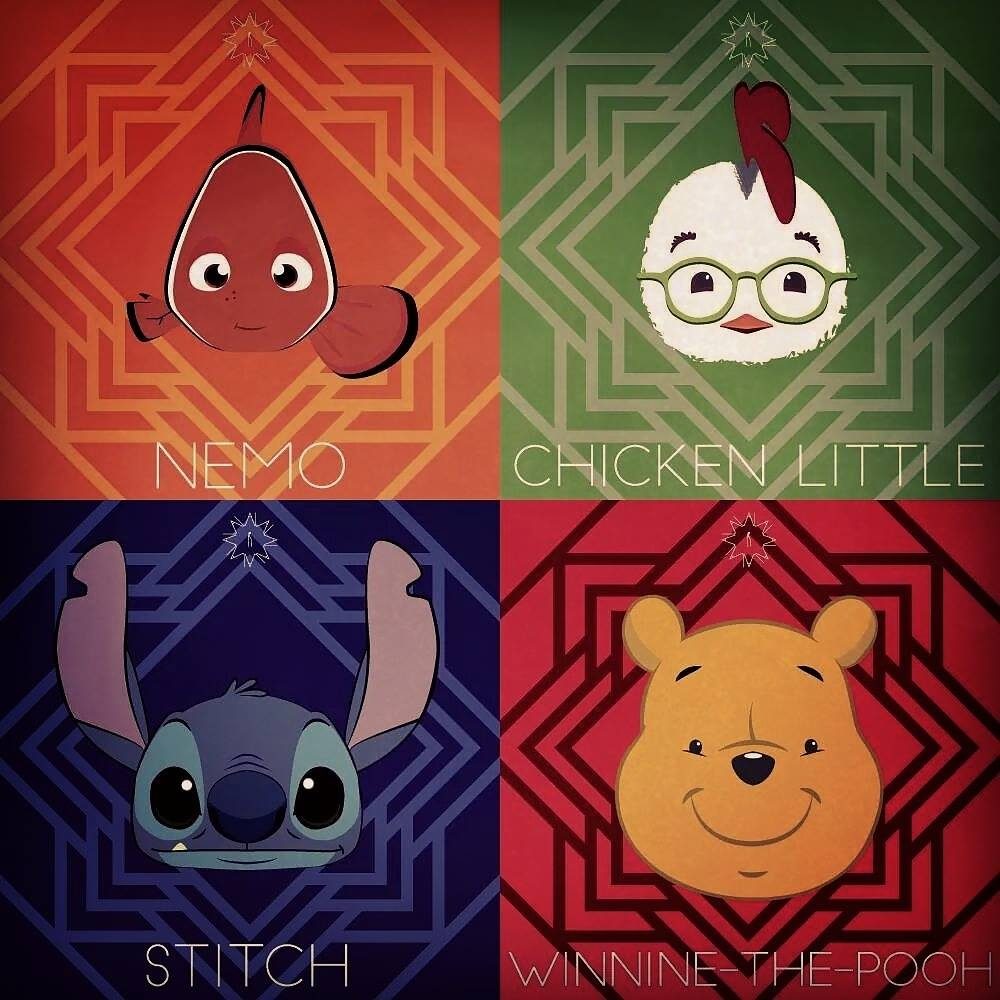 Cute animation characters on Illustrator