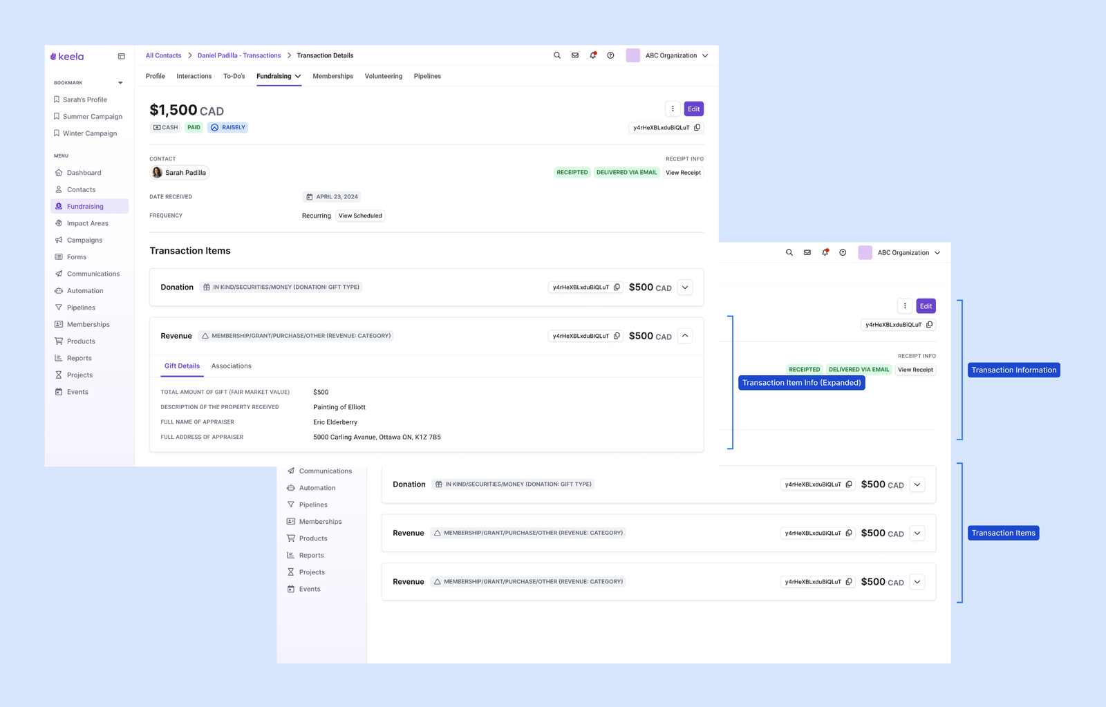 Final transaction workflow design
